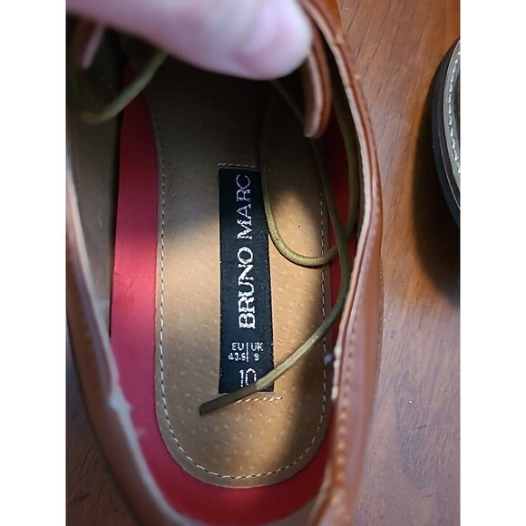 BRUNO MARC NEW YORK Brown Mens 10.5 Dress Shoes Oxford Prince-6 - Picture 2 of 11